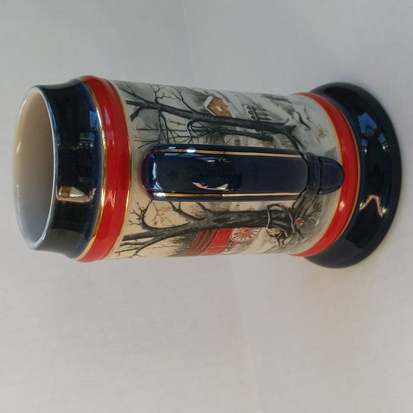 Vintage 1990 Budweiser Handcrafted Clydesdale Stein Beer Mug w/Handle - Picture 15 of 15